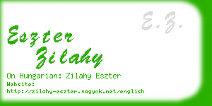 eszter zilahy business card